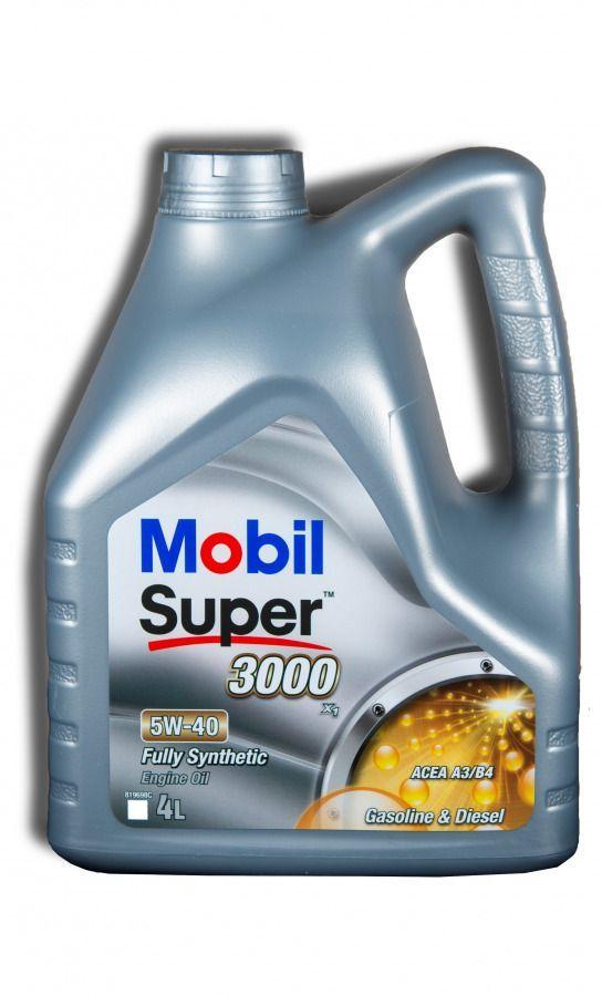 MOBIL SUPER 3000 X1 5W-40 Масло моторное, Синтетическое, 4 л