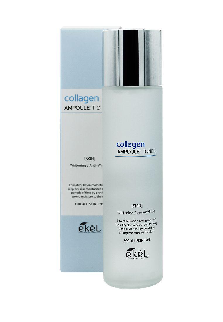 EKEL Ампульный тонер для лица c эффектом лифтинга с Коллагеном Collagen Ampoule Toner, 150 мл