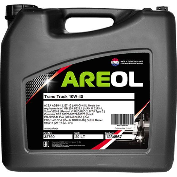 AREOL Trans Truck 10W-40 Масло моторное, Полусинтетическое, 20 л