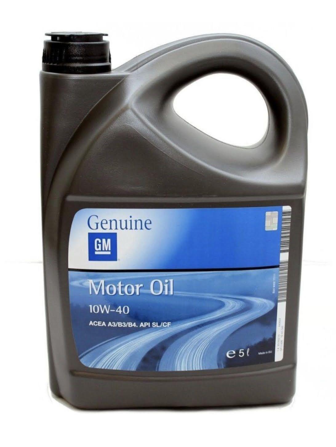 General Motors Motor Oil 10W-40 Масло моторное, Полусинтетическое, 5 л