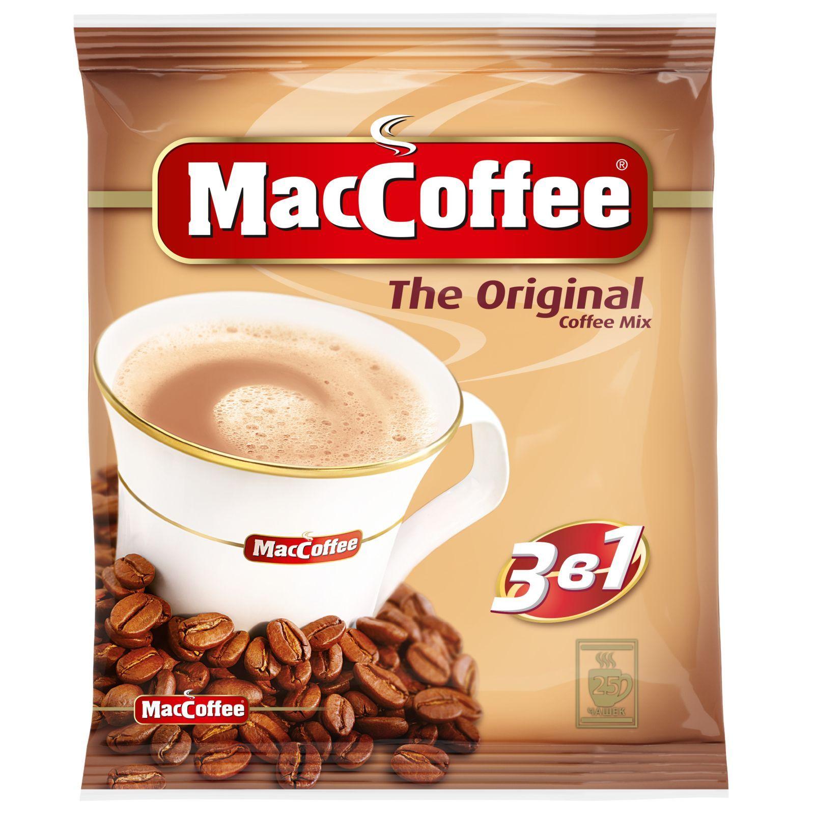 MacCoffee | Кофейный напиток MacCoffee Оригинал, 3 в 1, 25шт