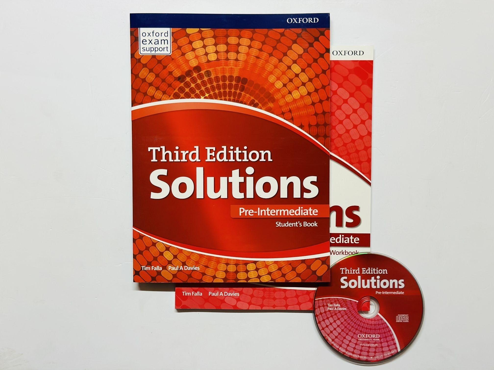 Solutions Pre intermediate Third Edition Комплект: Student's Book + Workbook + Диск | Falla Tim