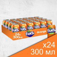 Шоколадный Рай | Fanta Orange, 0.3 л х 24 шт (Фанта Апельсин, Газированный напиток, ЖБ)