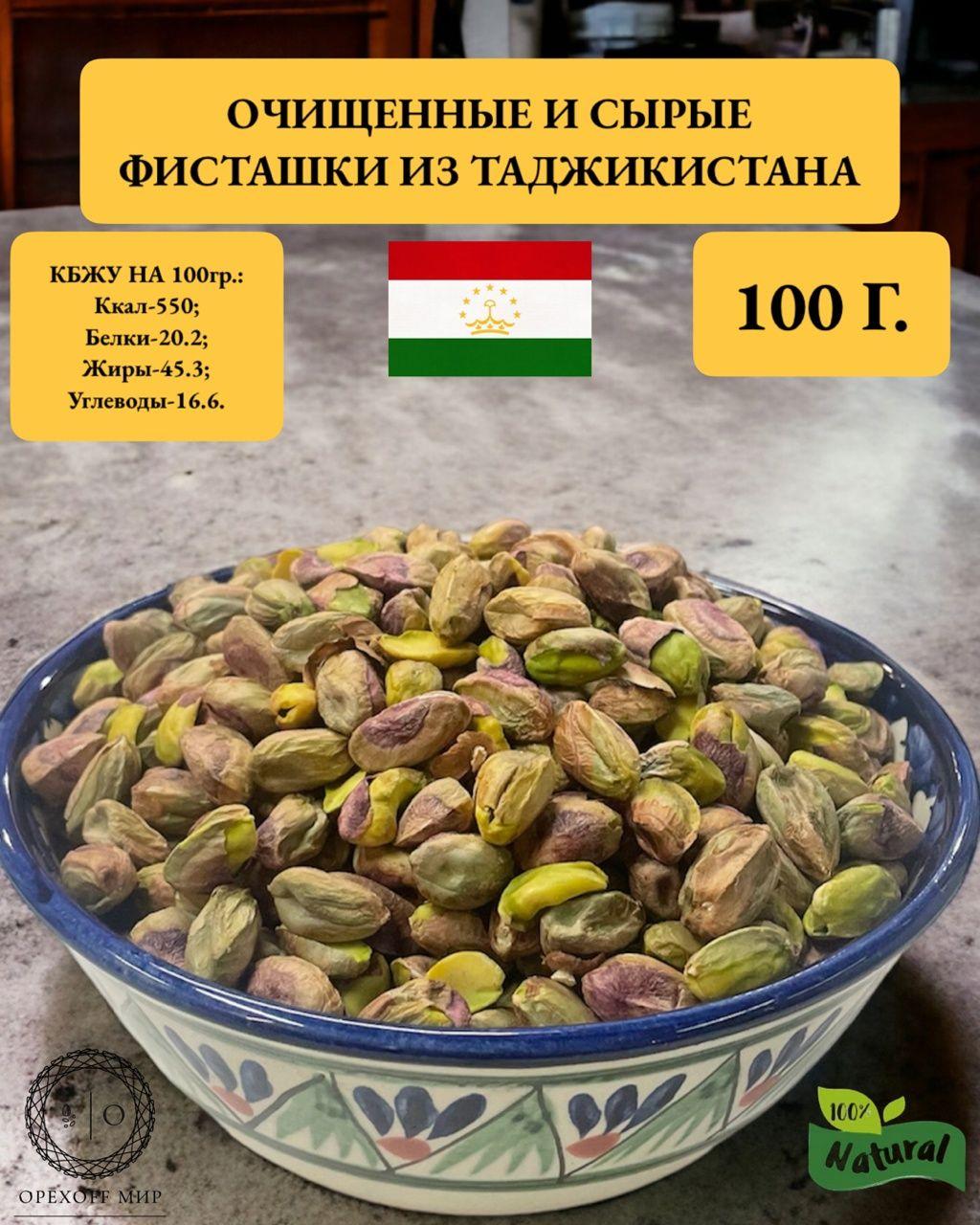 Очищенные сырые фисташки отборные и свежие,100 грамм.