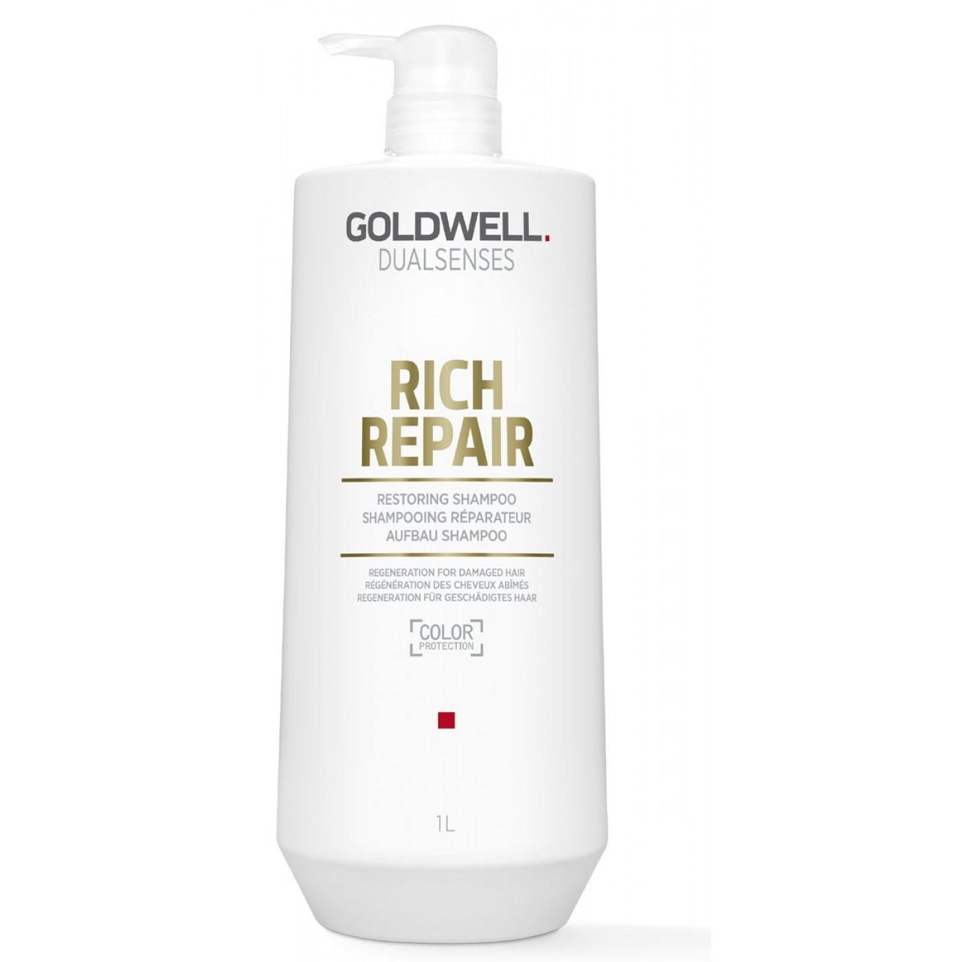 Goldwell Dualsenses Rich Repair Restoring Shampoo - Крем-шампунь для сухих и поврежденных волос 1000 мл