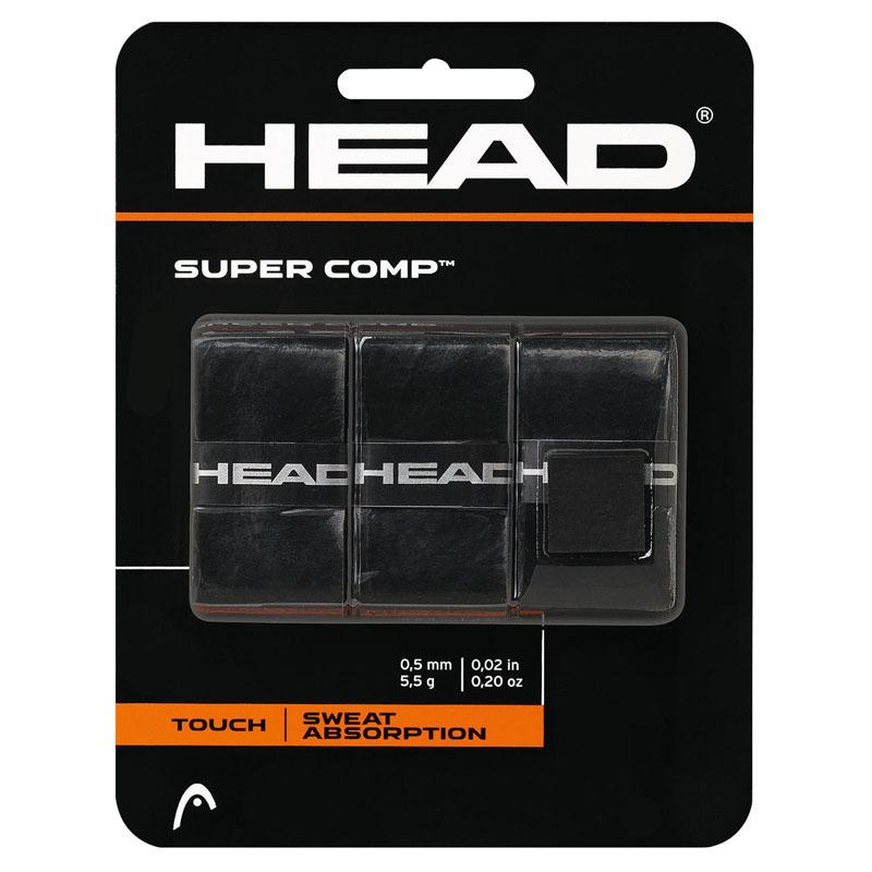 Овергрипы Head Super Comp 285088-BK, 3шт, черный