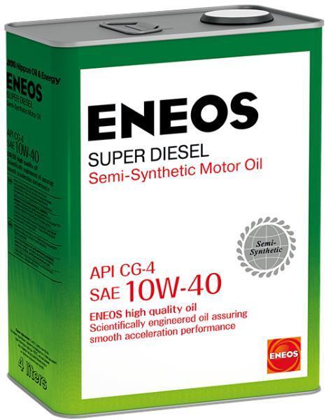 ENEOS 10W-40 Масло моторное, Полусинтетическое, 4 л