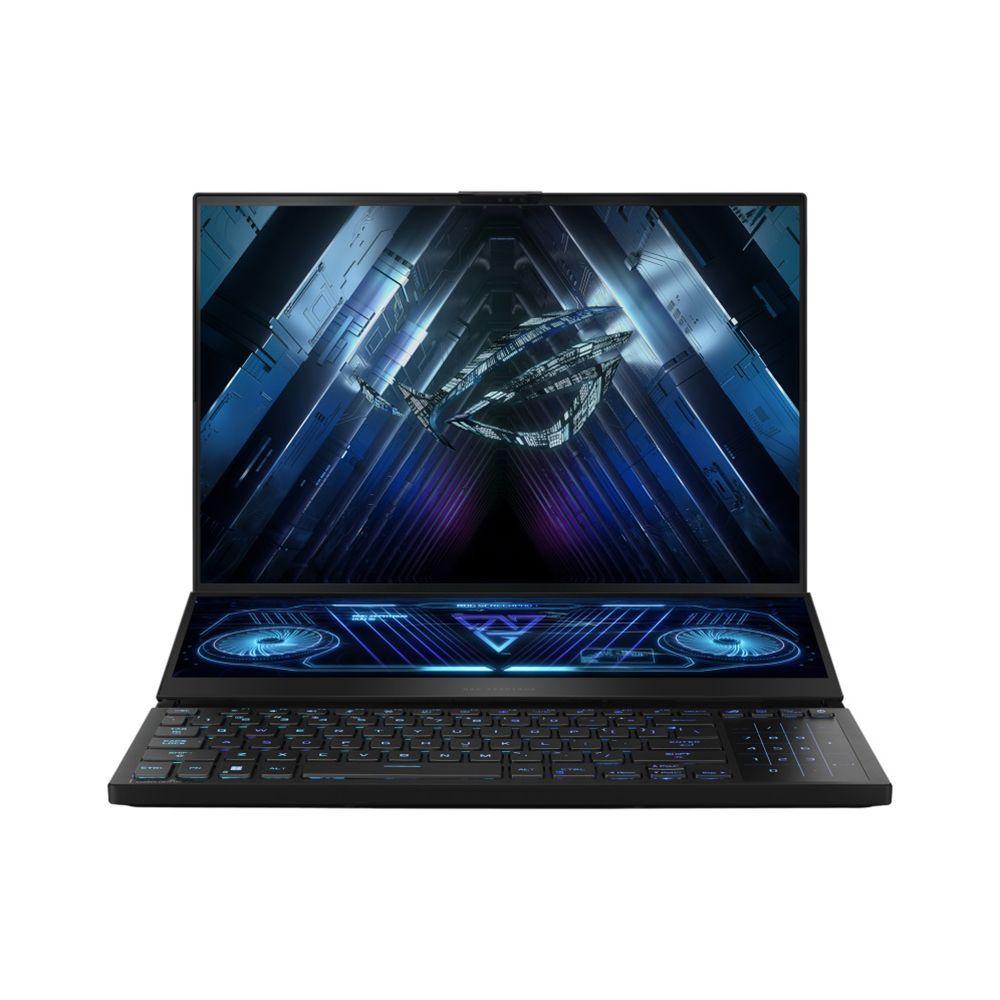 ASUS ROG Zephyrus Duo 16 GX650PY-NM085W Игровой ноутбук 16", AMD Ryzen 9 7945HX, RAM 32 ГБ, SSD 2048 ГБ, GeForce RTX 4090 для ноутбуков (16 Гб), Windows Home, (90NR0BI1-M004X0), черный, Русская раскладка