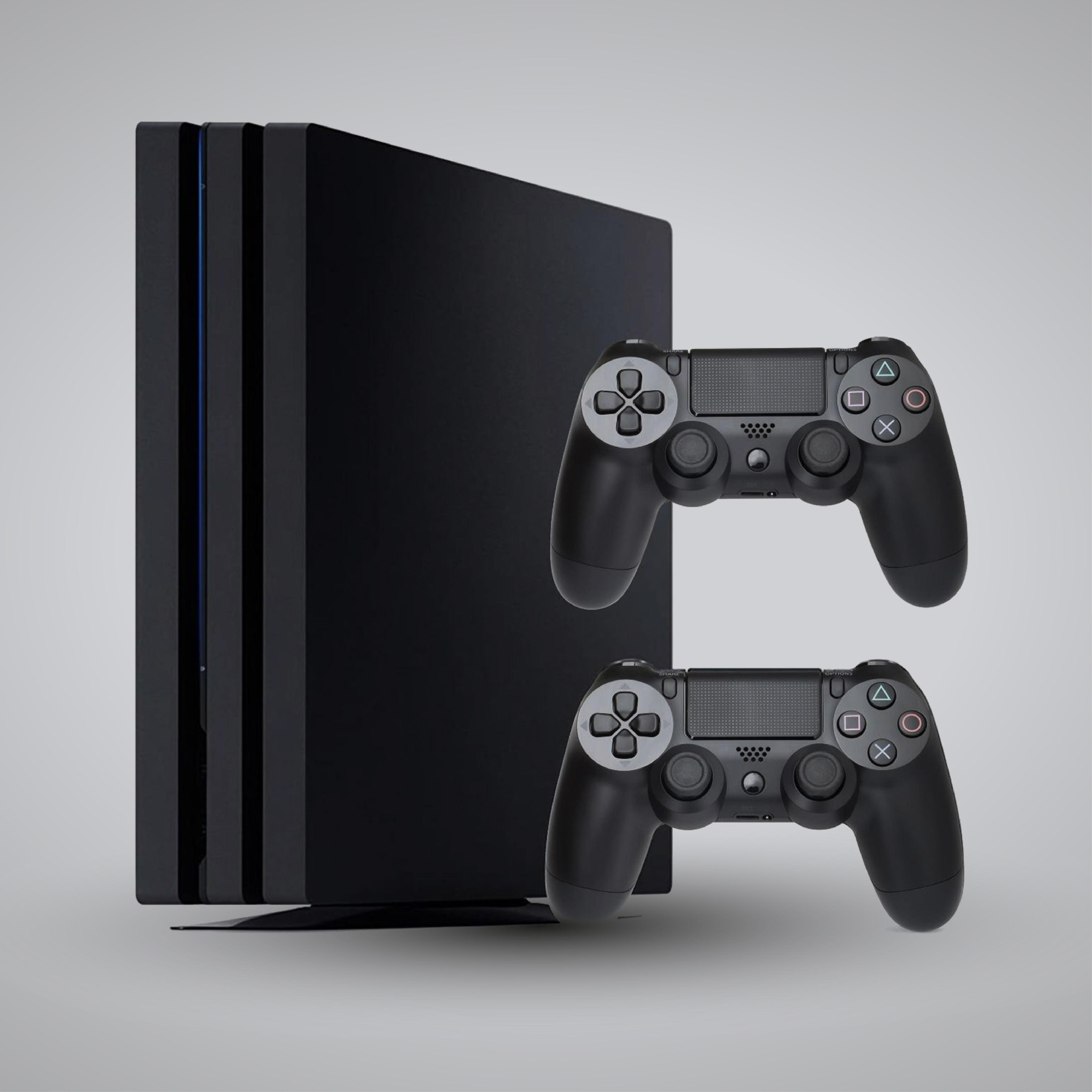 Игровая приставка PS4 Pro (1Tb) black / PS4 Pro, 2 геймпада, reseller