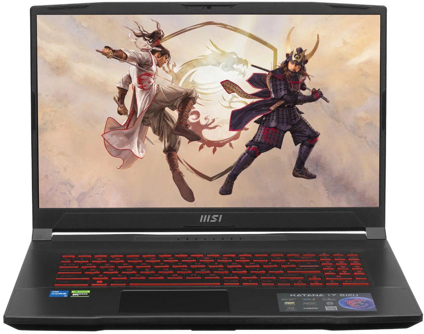 MSI Katana GF76 B12UCR-821XRU Игровой ноутбук 17.3", Intel Core i5-12450H, RAM 16 ГБ, SSD 512 ГБ, NVIDIA GeForce RTX 3050 для ноутбуков (4 Гб), Без системы, (9S7-17L541-821), черный, Русская раскладка