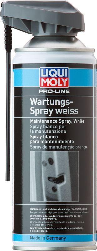 LIQUI MOLY Грязеотталкивающая белая смазка для дверей автомобиля Wartungs-Spray weiss, 400 мл, арт. 7387