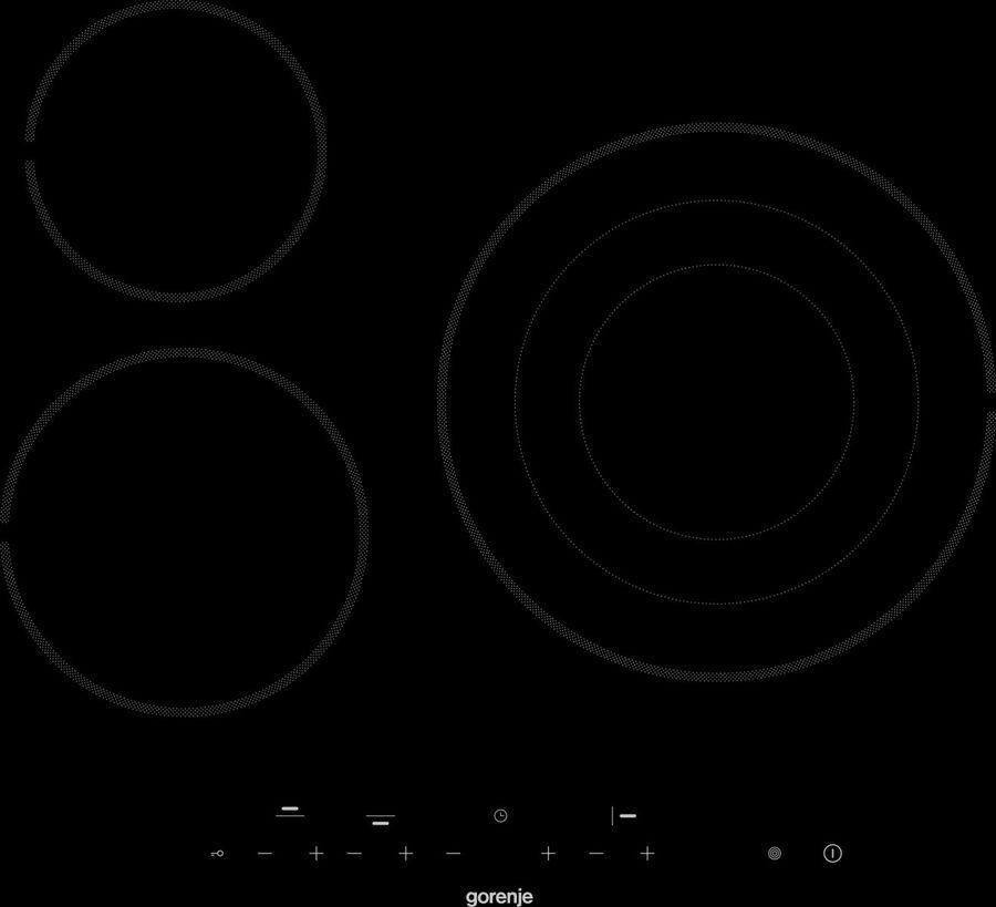 Gorenje Электрическая варочная панель ECT63ASC, черный