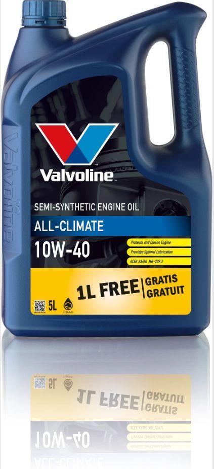 Valvoline ALL CLIMATE 10W-40 Масло моторное, Синтетическое, 5 л