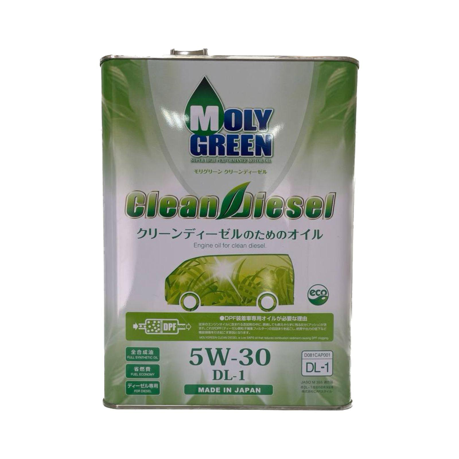 MOLYGREEN clean diesel dl-1 5W-30 Масло моторное, Синтетическое, 4 л