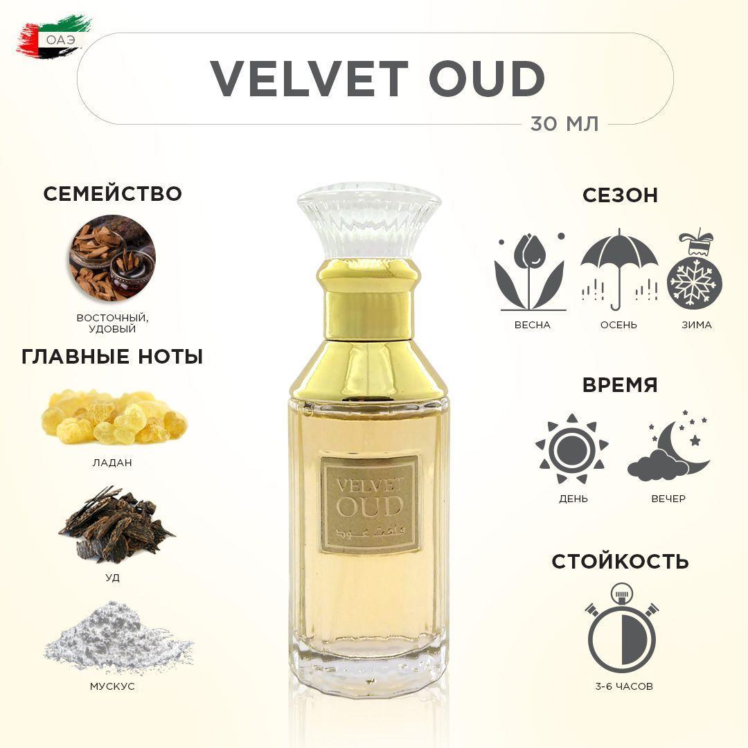 LATTAFA VELVET OUD, Парфюмерная вода женская, 30 мл