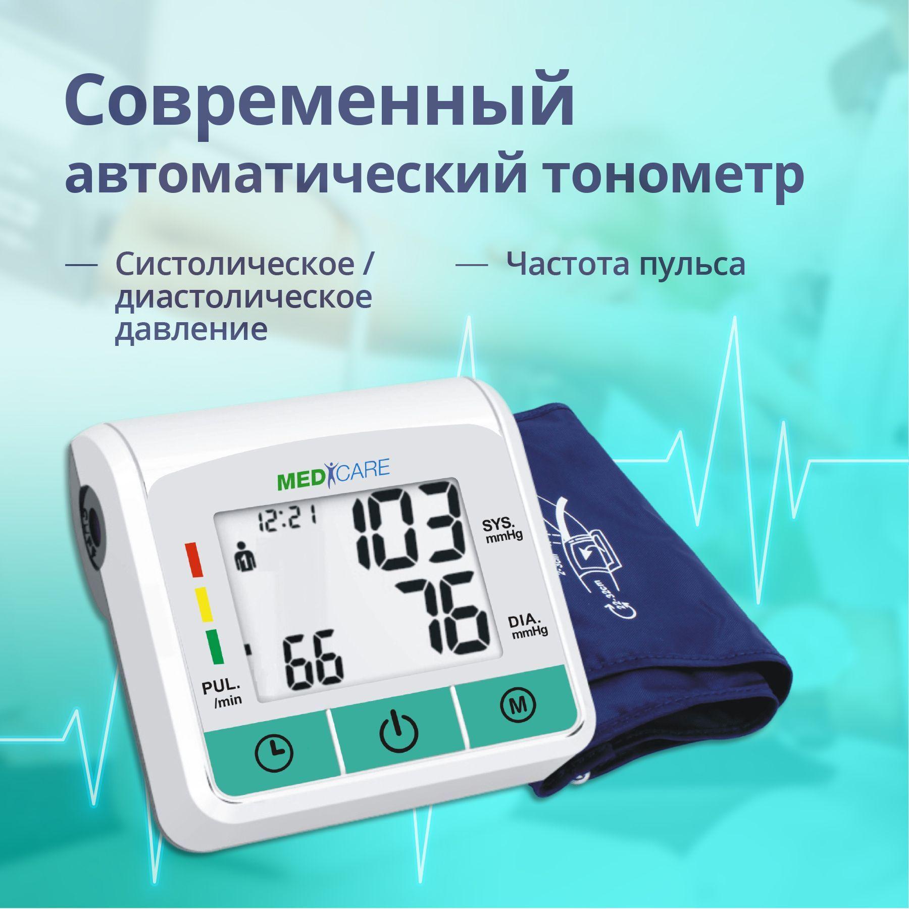 MediCare | Тонометр автомат Медикеа BP105A+адаптер x1