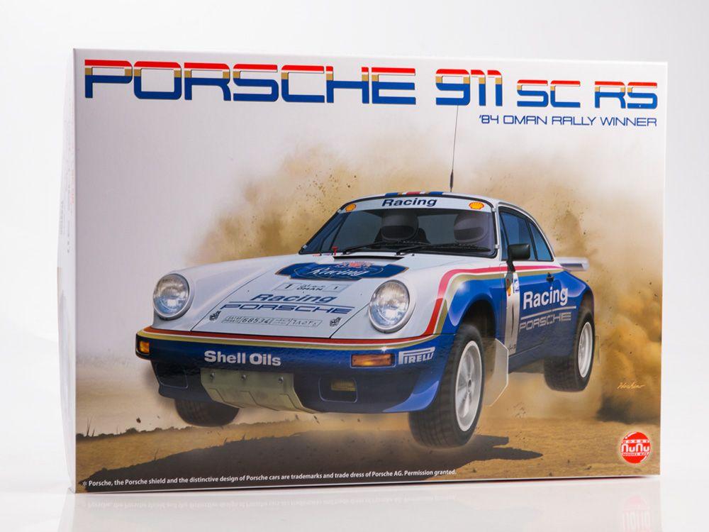 Сборная модель автомобиля Platz NuNu Porsche 911 SC / RS 1984 Oman Rally Winner, масштаб 1/24