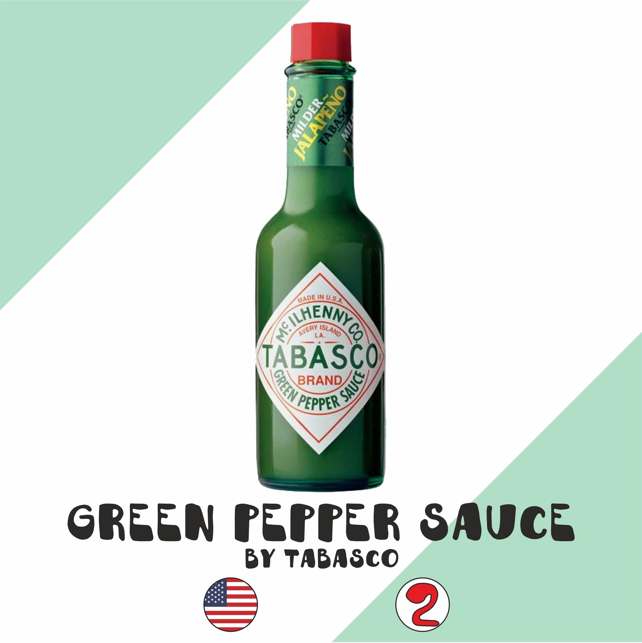 Соус острый Tabasco "Green pepper sauce/Зеленый перечный" (Табаско) (60мл)