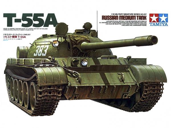 35257 Tamiya Советский средний танк Т-55А 1958 года 1/35