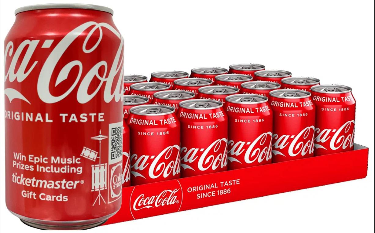 Газированный напиток Кока кола оригинал (Coca Cola Original), Дания, 330 мл * 24 шт