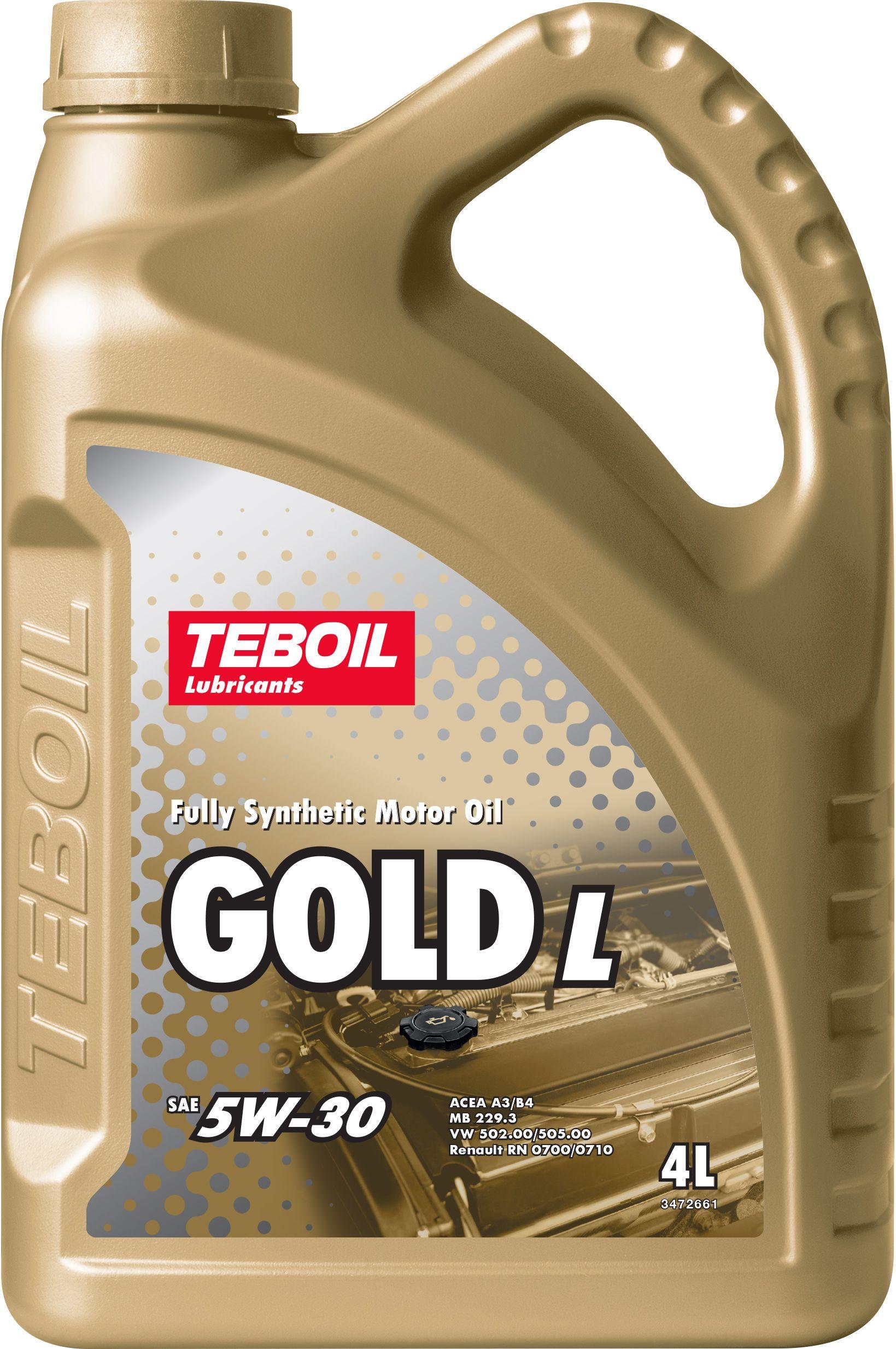 TEBOIL GOLD L 5W-30 Масло моторное, Синтетическое, 4 л