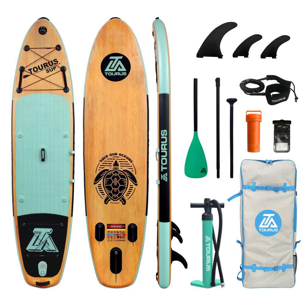 Надувная серфинг доска SUP board TOURUS TS-WG01 2023 (335х84х15 см) с аксессуарами