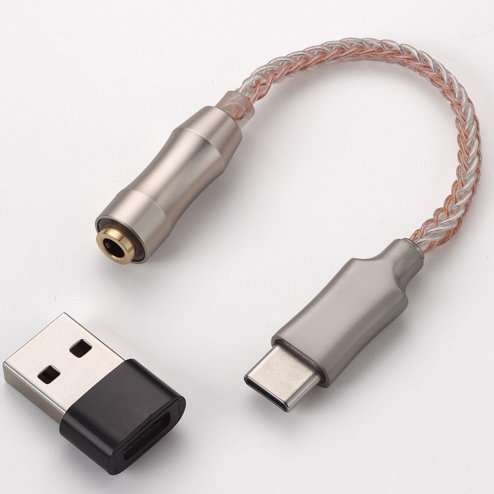 CX-PRO Кабель для мобильных устройств USB Type-C/3.5 мм, 0.12 м, серебристый, пурпурный