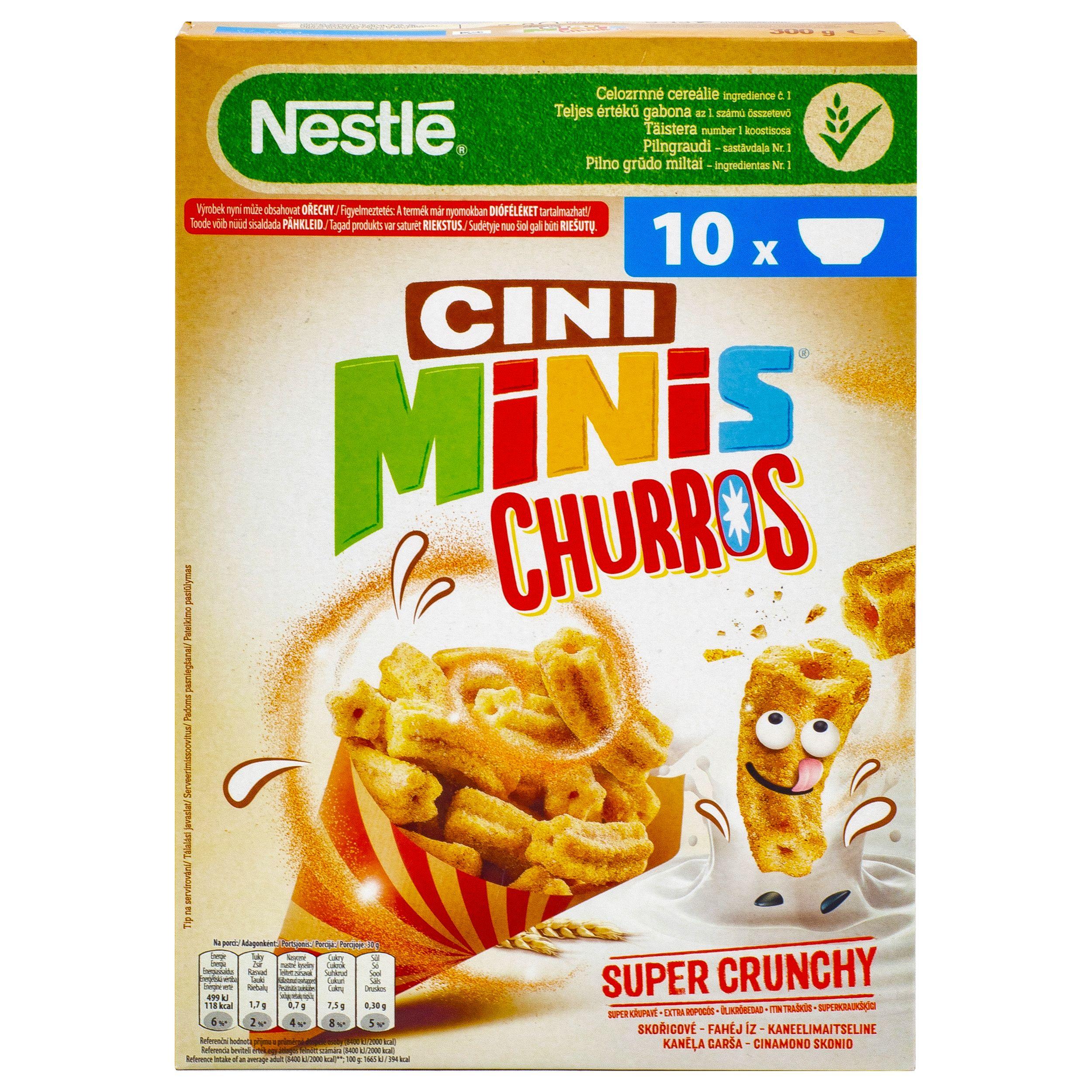 Готовый завтрак Nestle Cini Minis Churros с корицей, 300 г