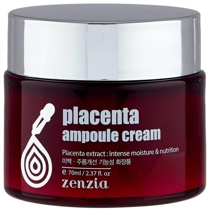 ZENZIA Крем для лица с плацентой Placenta Ampoule Cream 70мл