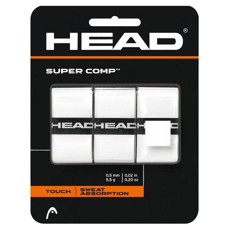 Овергрипы Head Super Comp 285088-WH, 3шт, белый