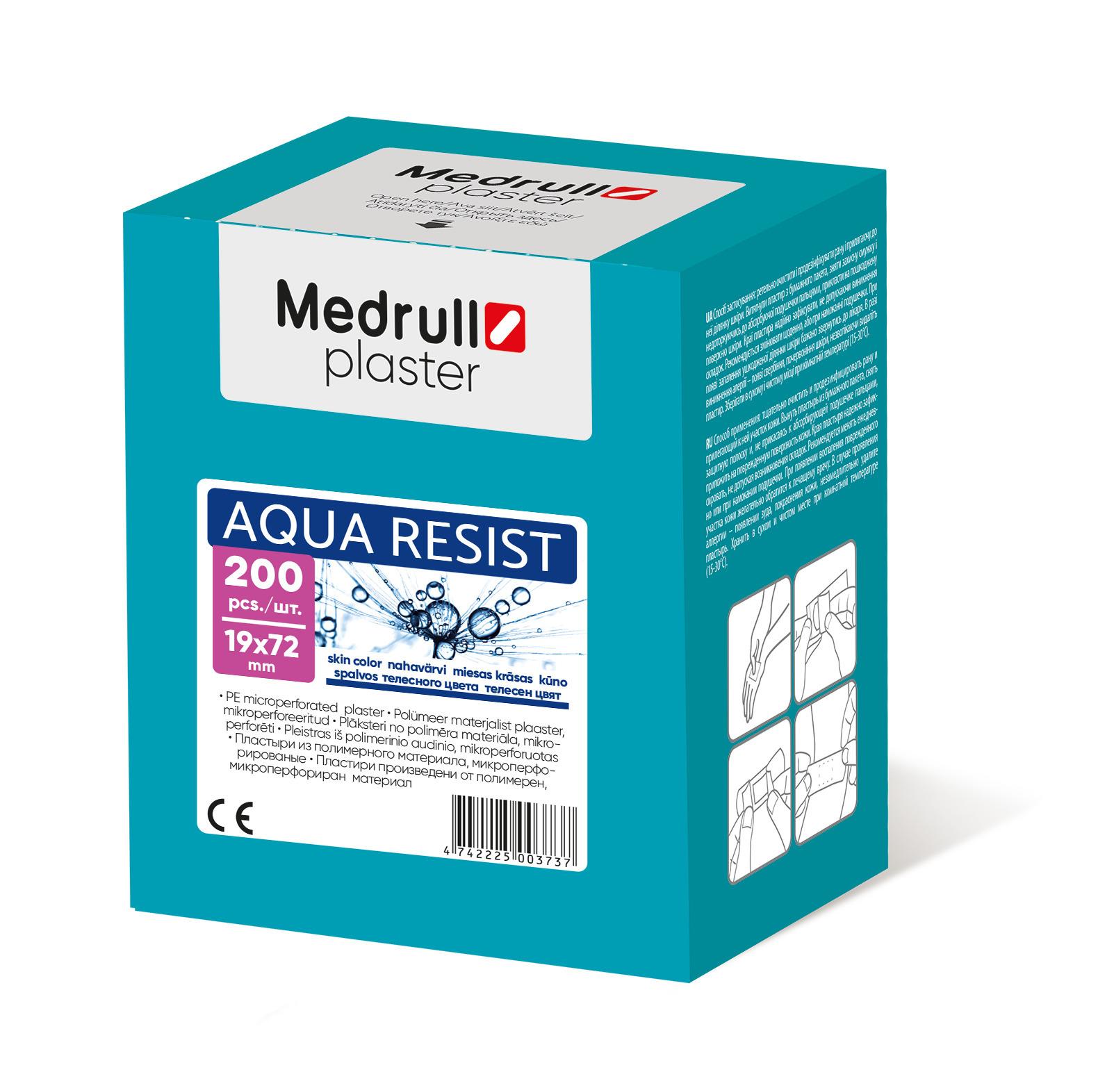 Medrull | Лейкопластырь Medrull Medrull Набор пластырей "Aqua Resist", 1,9х7,2 см, №200