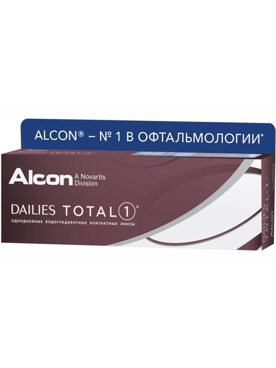 Alcon Dailies Total 1 / -7,50 / 8,5 / 30 штук. Алкон Дэйлис тотал ежедневные. 1 день Дайлис контактные линзы