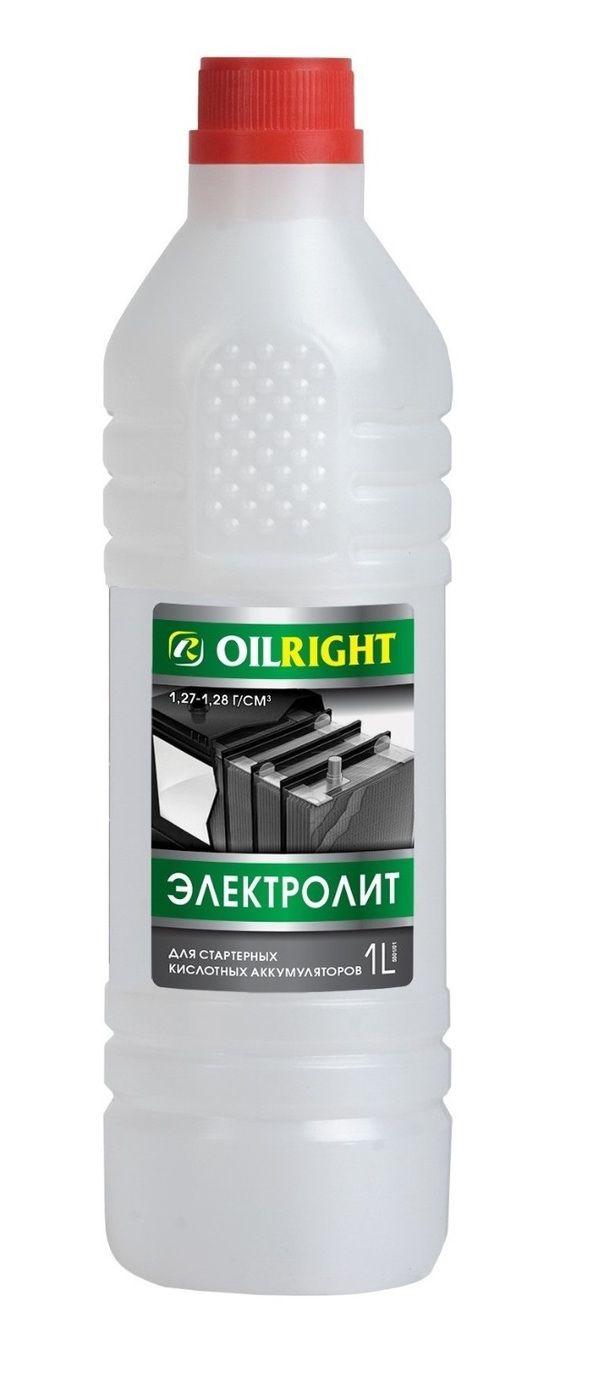 OILRIGHT | Электролит для аккумулятора 1 л OILRIGHT 1.28 г/куб.см