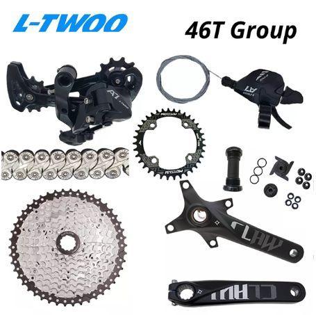 LTWOO A7 1X10S Groupset Рычаг переключения переключатель SUNSHINE Кассета 46T VXM Цепь PROWHEEL Коленвал с BB,MOTSUV 104BCD 34T