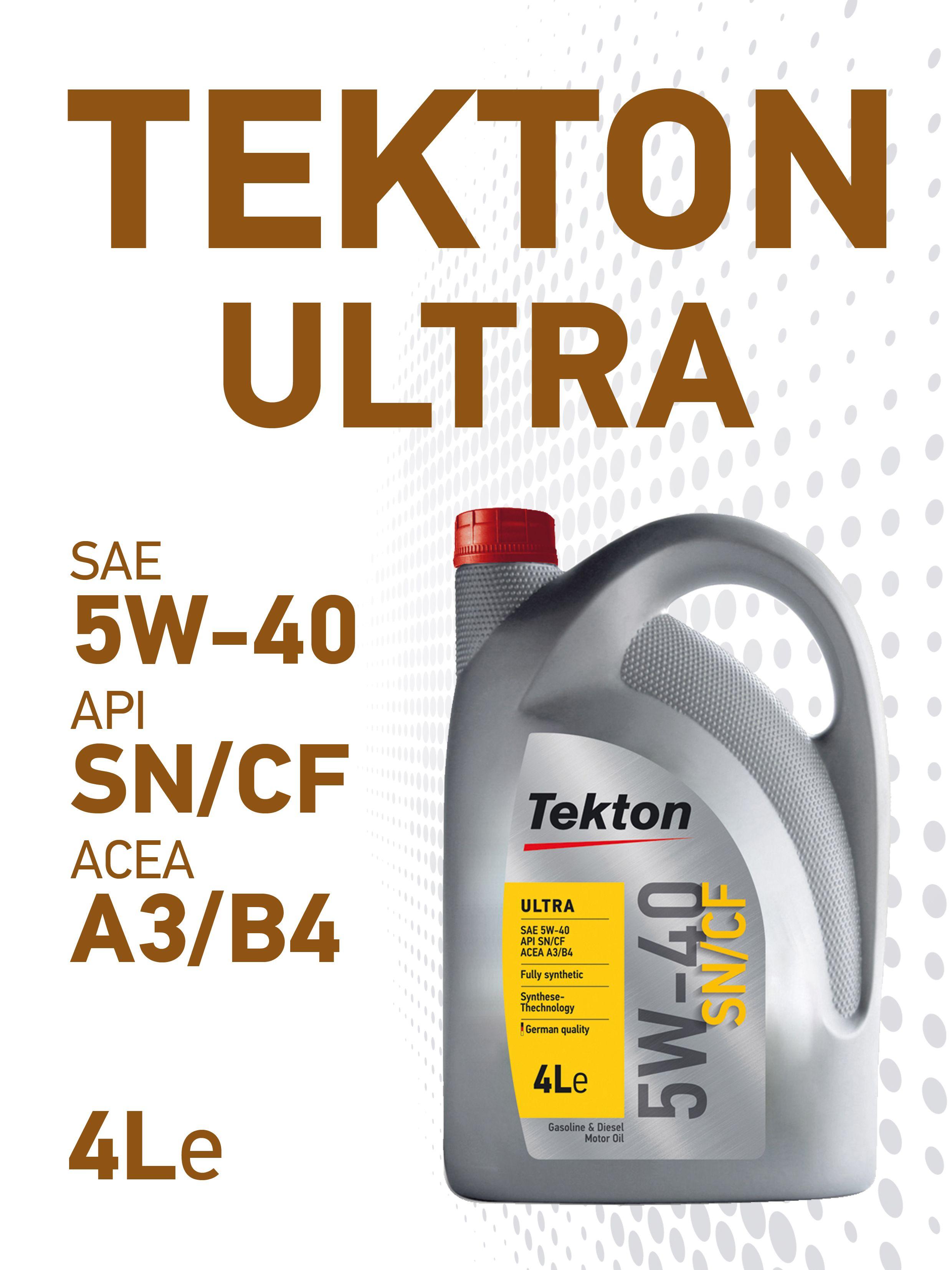 TEKTON ULTRA 5W-40 Масло моторное, Синтетическое, 4 л