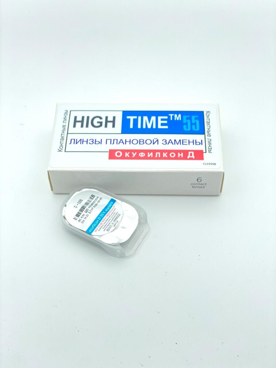 HIGH Time 55 Контактные линзы, 6 шт. , -4.00, 8.6, 1 месяц