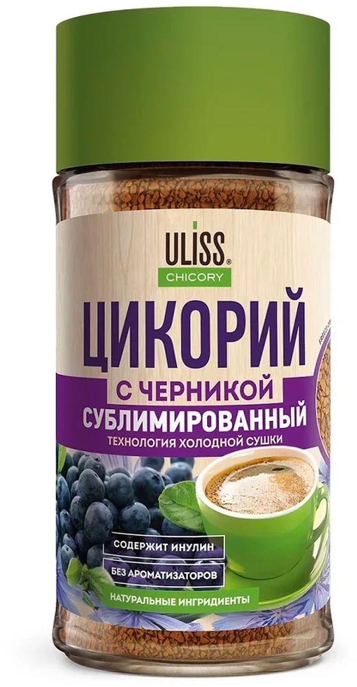 Uliss Chicory | Цикорий ULISS Chicory с экстрактом черники, сублимированный, 85г