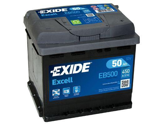 EXIDE Аккумулятор автомобильный, 50 А•ч, Обратная (-/+) полярность