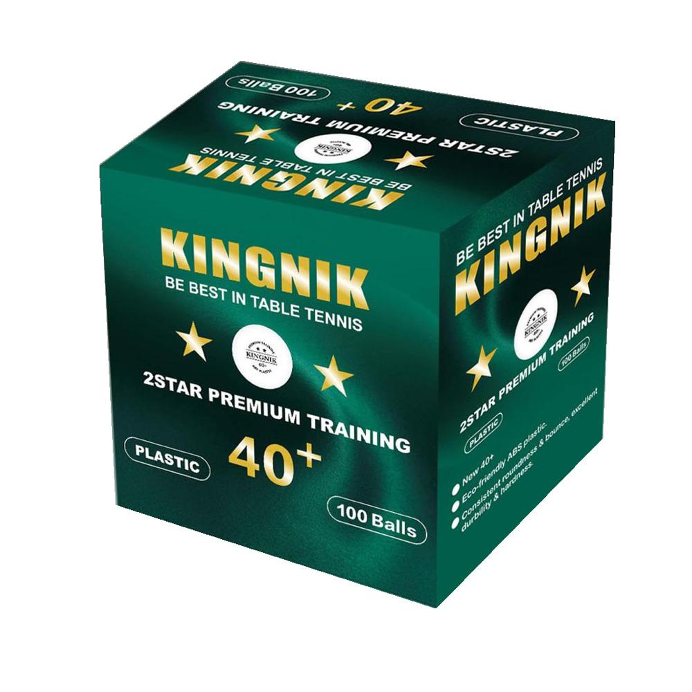 Мячи для настольного тенниса KINGNIK 2* 40+ (100шт.)