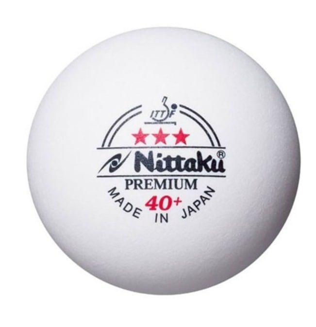 Мяч для настольного тенниса Nittaku Premium Plastic 40+ (3 шт.)