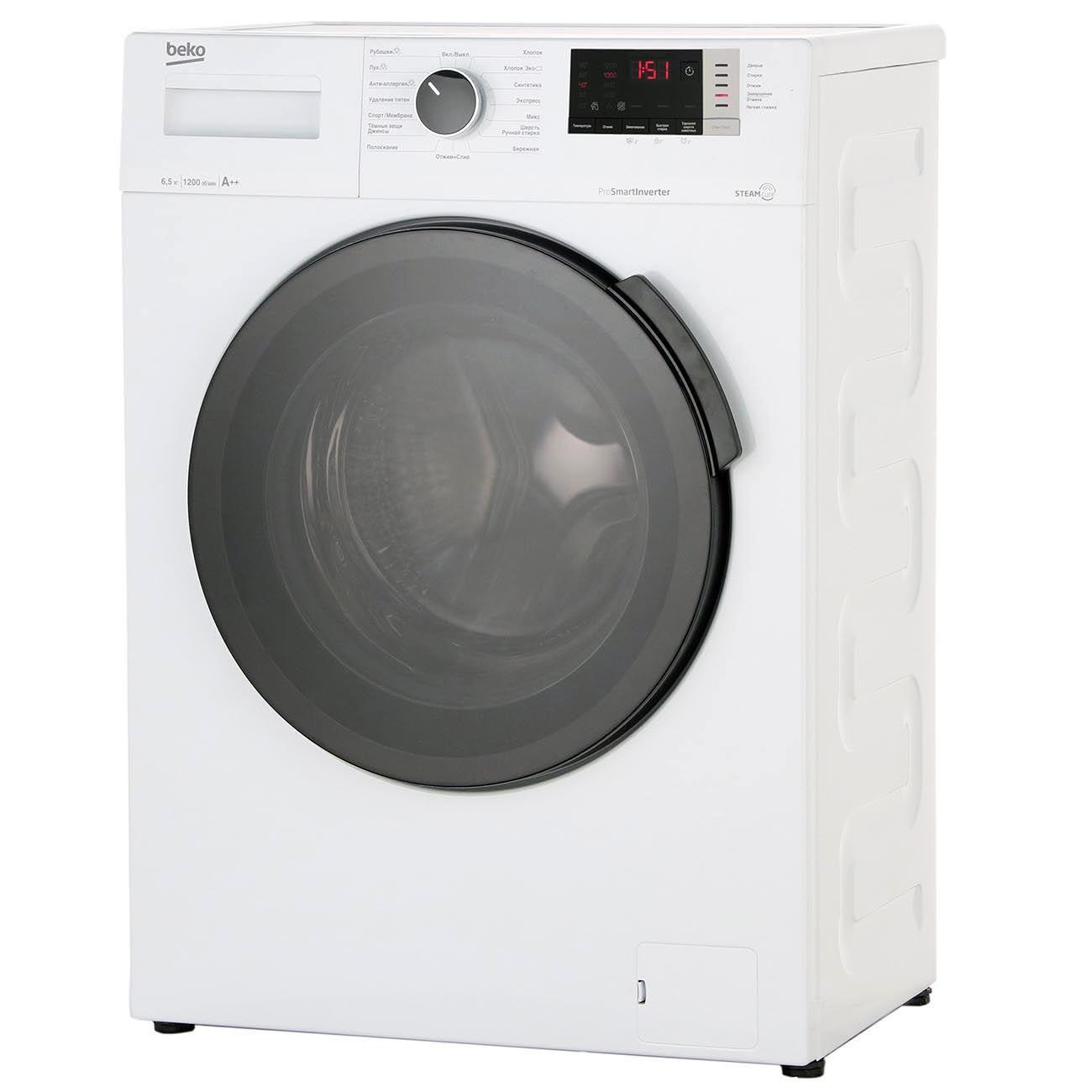 Beko Стиральная машина WSPE6H612W, белый