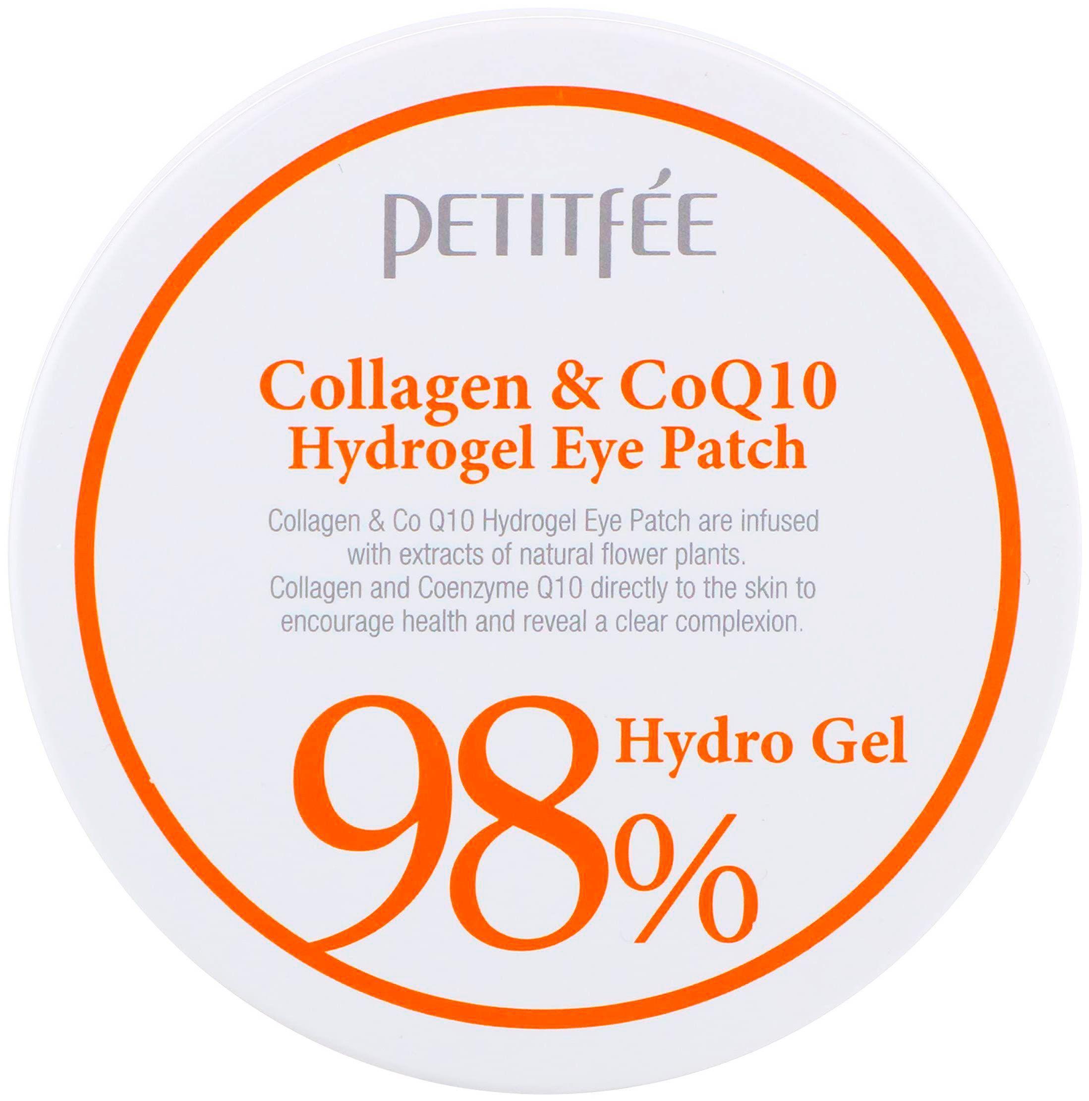 PETITFEE Патчи для глаз гидрогелевые Корея с коллагеном и коэнзимом Q10 Collagen & CoQ10 Hydrogel Eye Patch, 60 шт