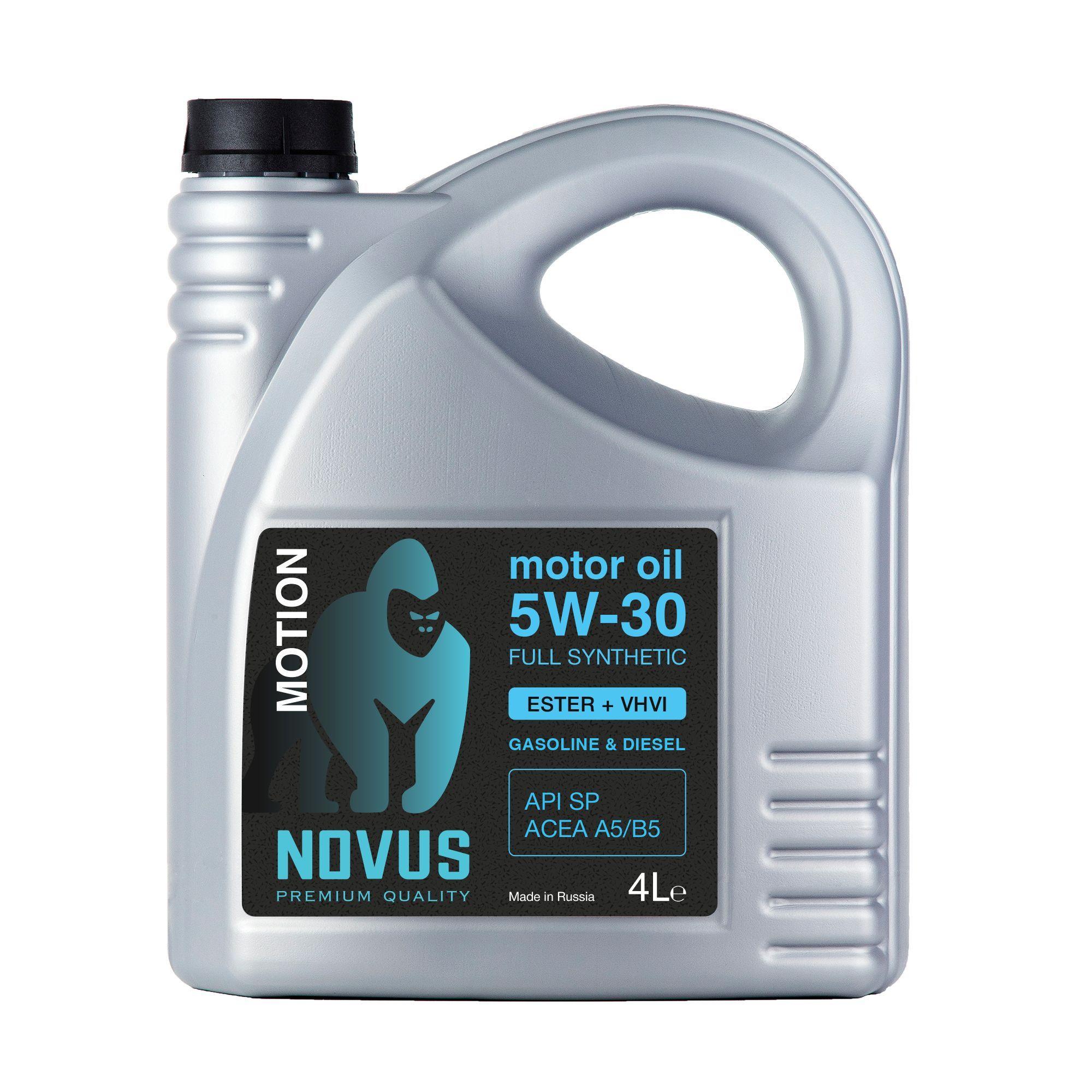 NOVUS 5W-30 Масло моторное, Синтетическое, 4 л