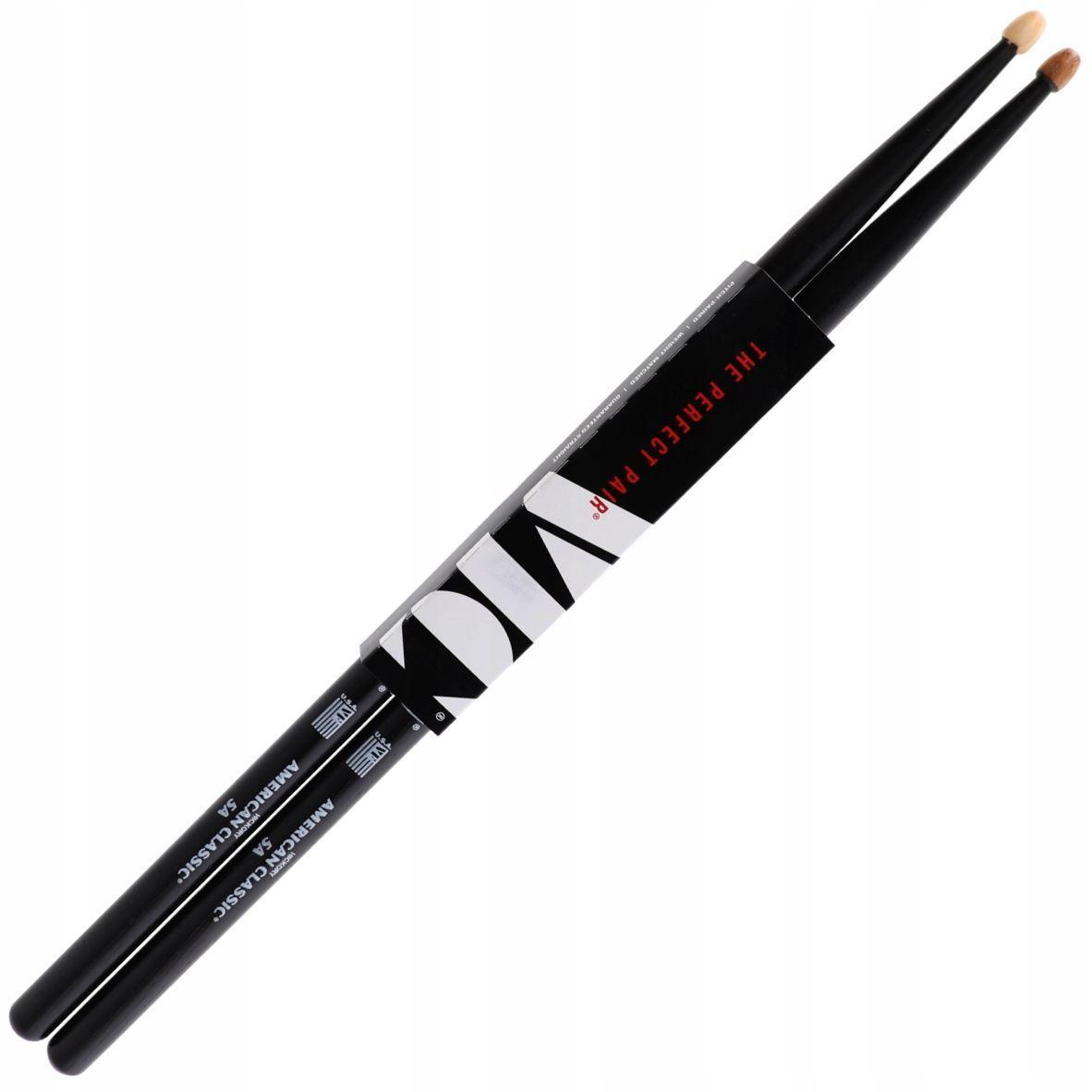 VIC FIRTH 5A Барабанные палочки,черные.