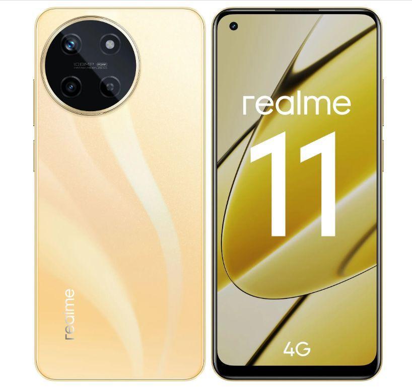 realme Смартфон 11 8ГБ/256ГБ 8/128 ГБ, золотой