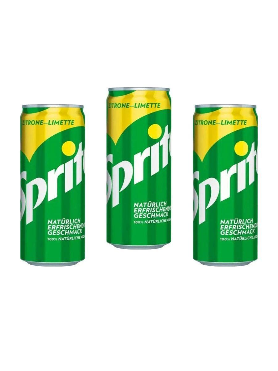 Газированный напиток Sprite slim Лимон и Лайм 330 мл, 3шт