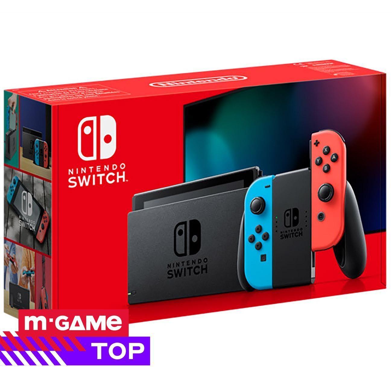 Игровая консоль Nintendo Switch (неоновый синий/неоновый красный)