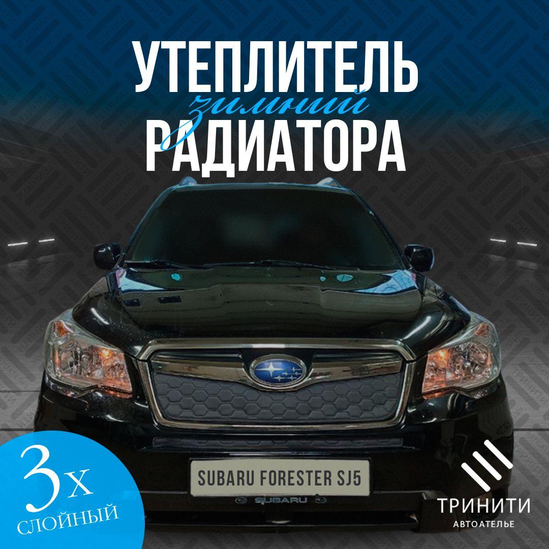 Утеплитель радиатора для Subaru Forester SJ5 2012-2015 особо прочный (соты)