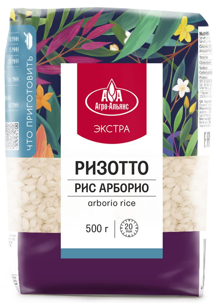 Рис Ризотто "Арборио" "Агро-Альянс Экстра", 500 г