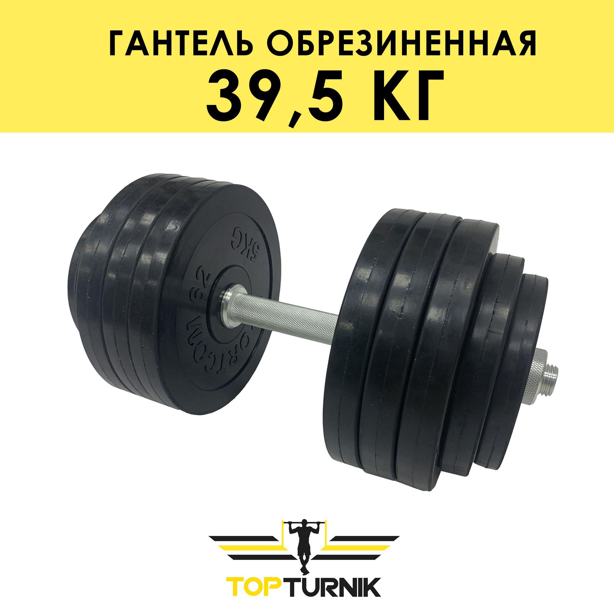 Гантель металлическая разборная (наборная) обрезиненная TopTurnik 39,5 кг